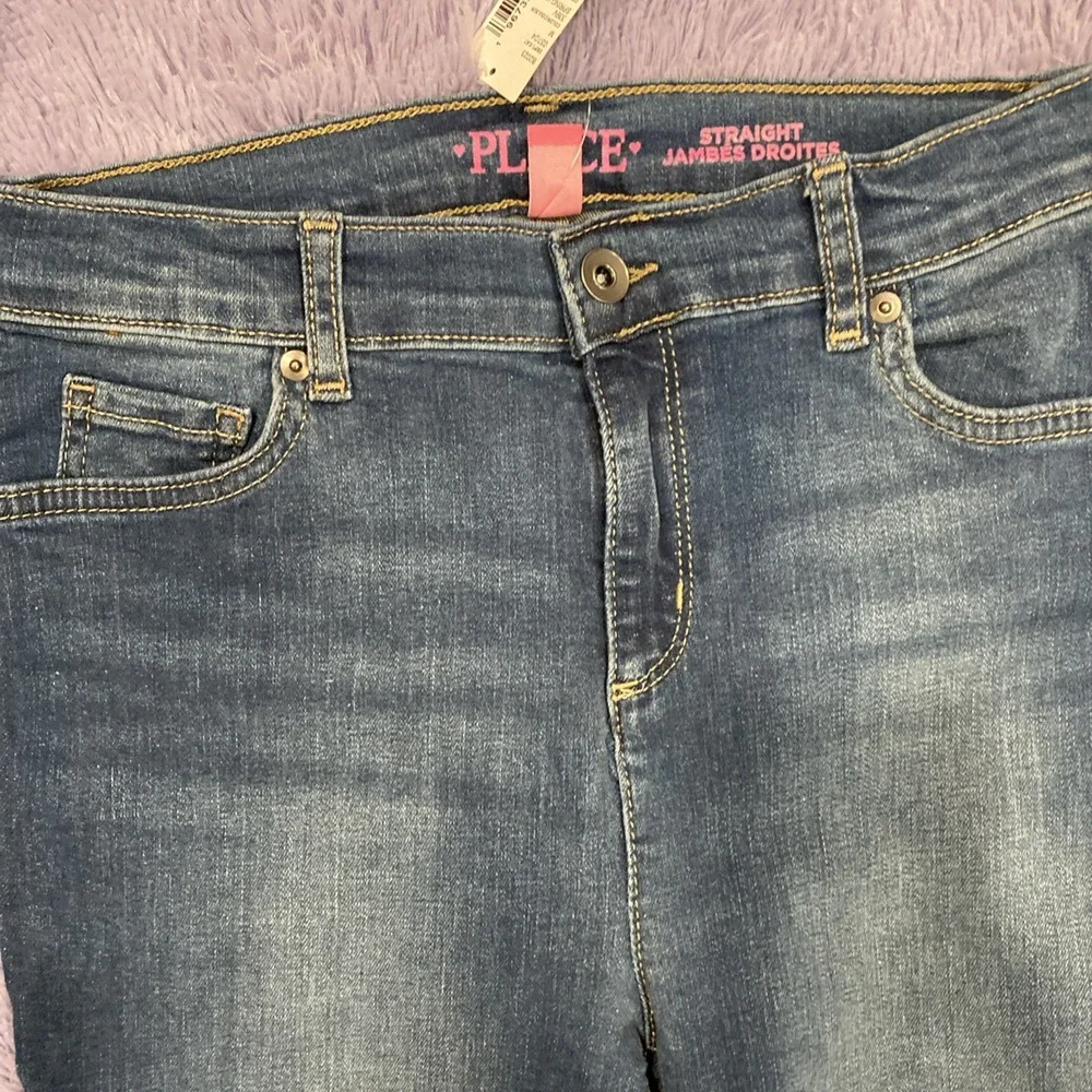 The children's place Jeans Girls Size 16 Straight‎ Blue Stretch New